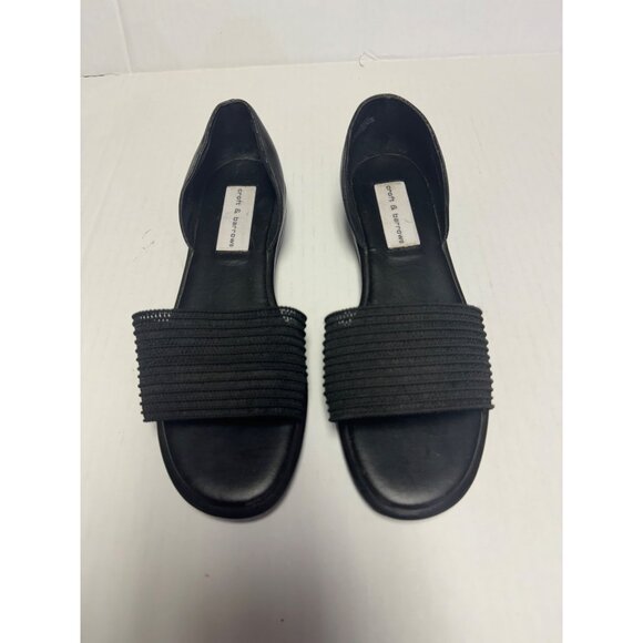 Croft & Barrow Shoes Women's 8 M Black Sandals w/ Closed heels slip on - Picture 2 of 14